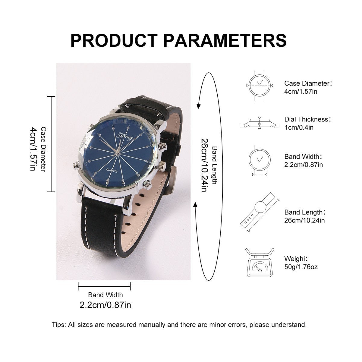 Men's Gift Suit Business Watch Belt