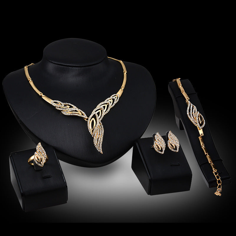 Exaggerated Bridal Fashion Jewelry Set