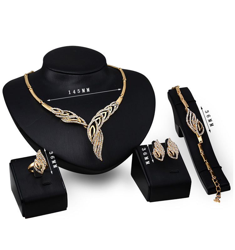 Exaggerated Bridal Fashion Jewelry Set