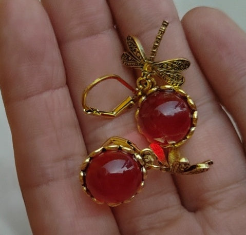 Jewelry Women's Earrings Hanging Vintage Dragonfly
