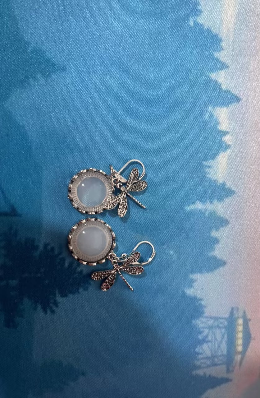 Jewelry Women's Earrings Hanging Vintage Dragonfly
