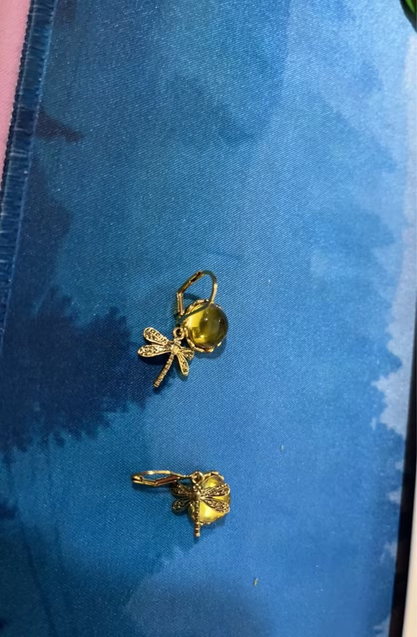 Jewelry Women's Earrings Hanging Vintage Dragonfly