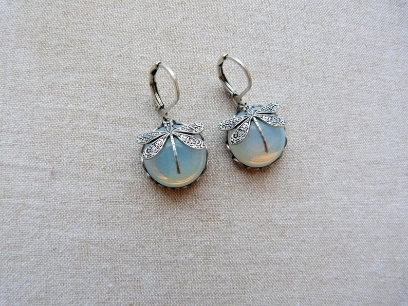 Jewelry Women's Earrings Hanging Vintage Dragonfly