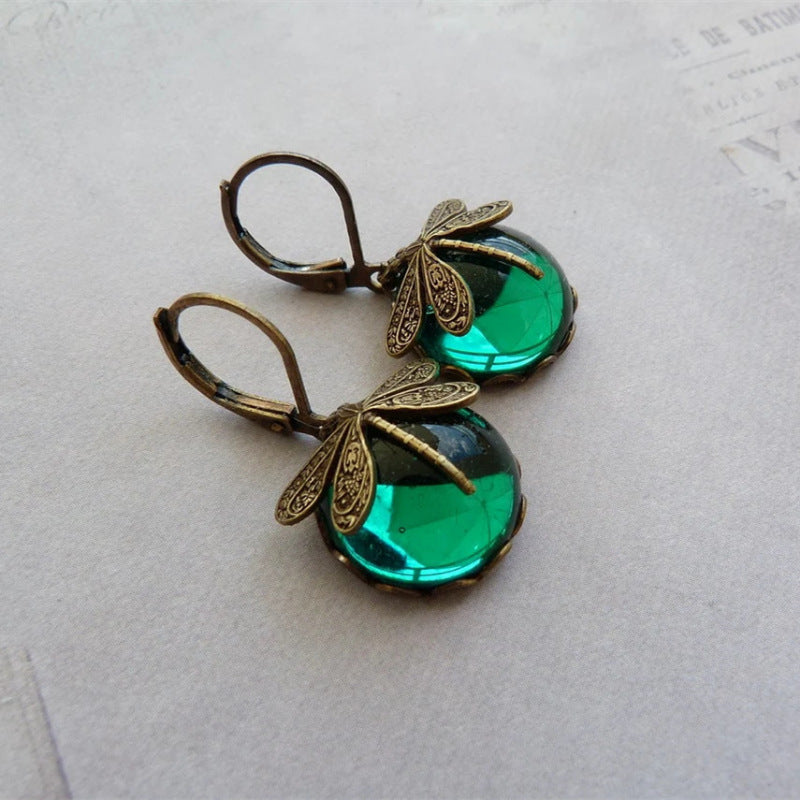 Jewelry Women's Earrings Hanging Vintage Dragonfly