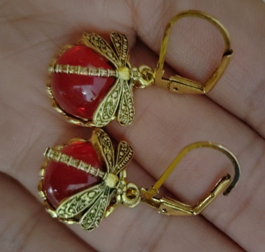 Jewelry Women's Earrings Hanging Vintage Dragonfly