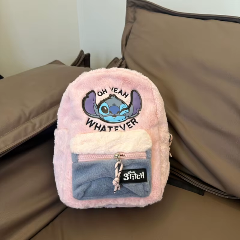 Disney 2026  Cute Backpack Women's Minnie Canvas School Bag