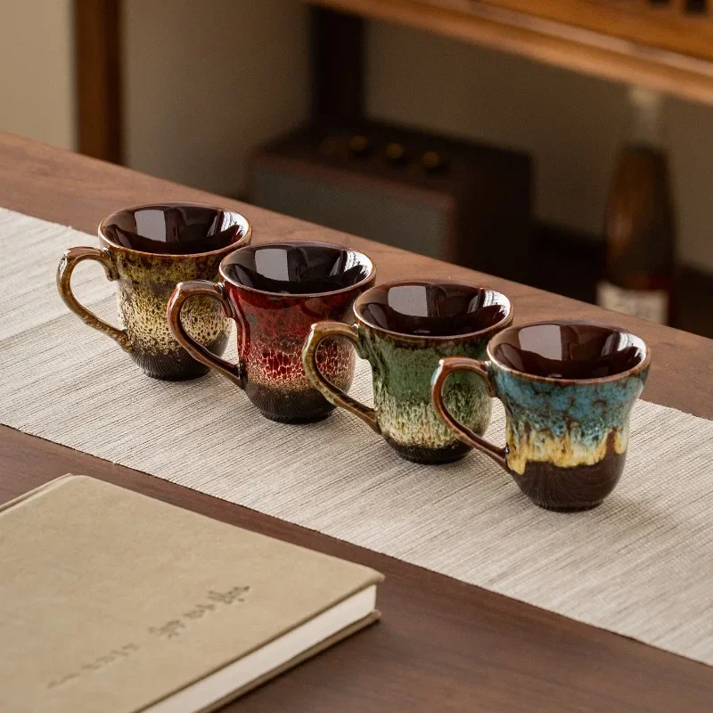 Kiln Transformation Master Cup Large Tea Tasting Single Person Building Cup Tianmu Glazed Ceramic Craftsmanship