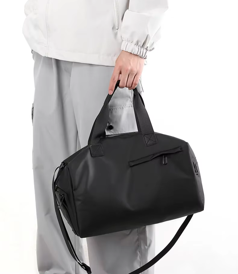 Travel Gym Bags Dry Wet Separation Shoulder Bag Yoga Fitness Travel Backpack Bags Color: Black