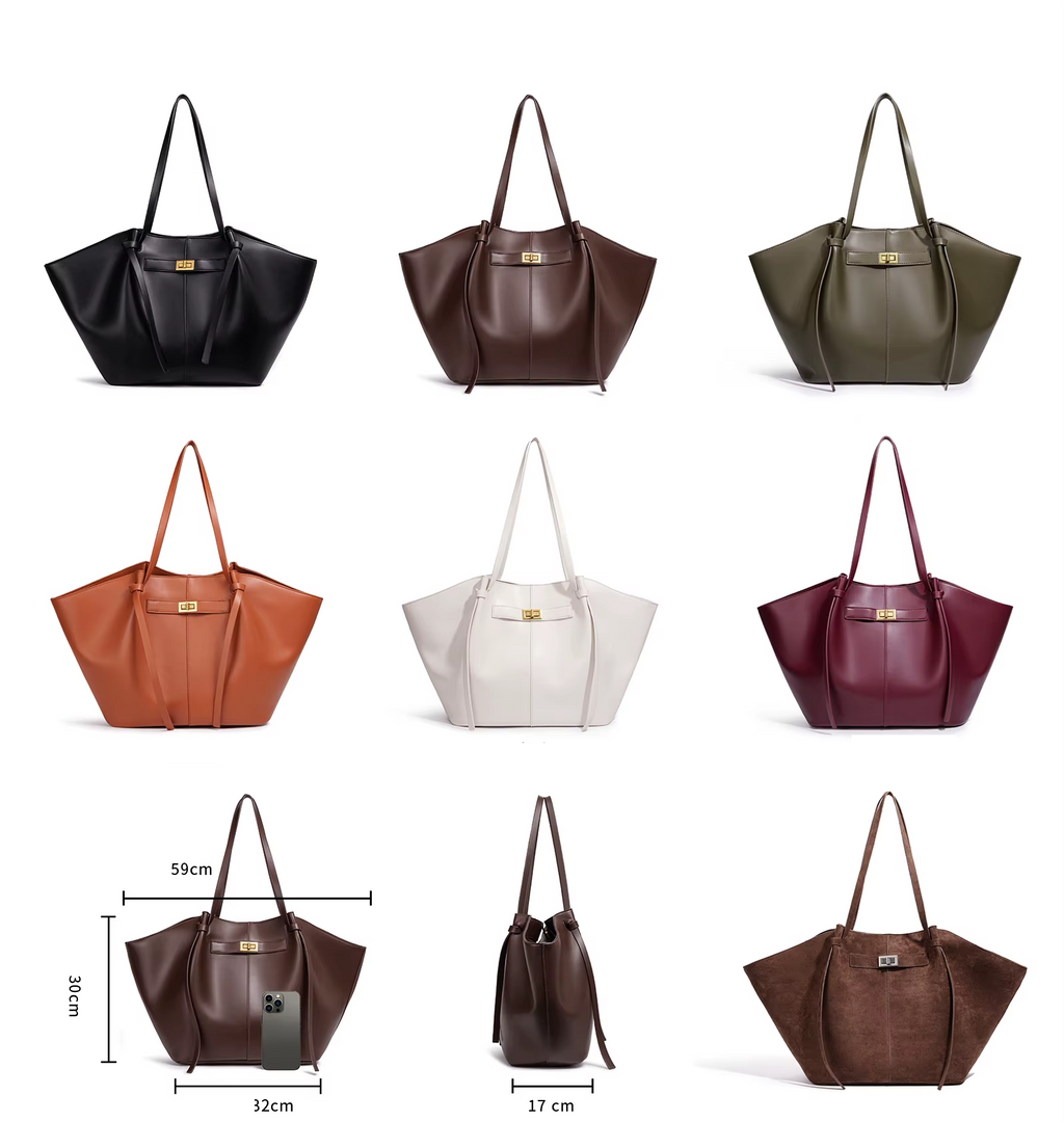New Bat-Shaped High Street Handbag European and American Style Color:Brown
