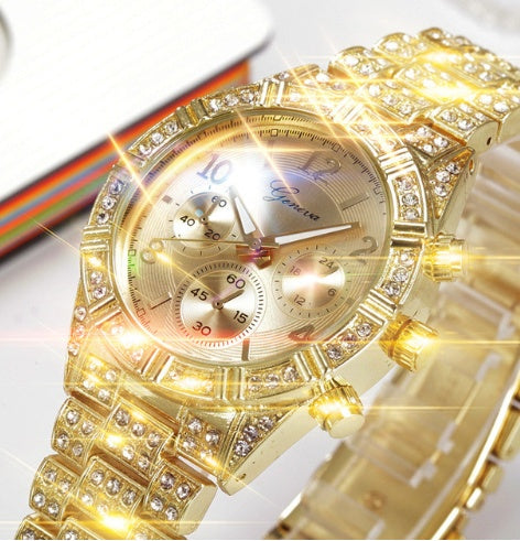 Crystal Quartz Analog Wrist Watch Fashion