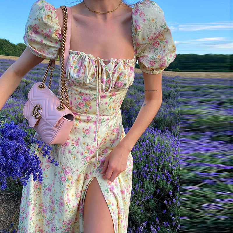 Summer Floral Print Dress Women