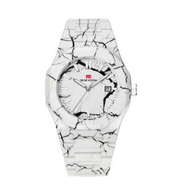 VA VA VOOM Top Brand Original Quartz Movement 40mm Marble Pattern A40