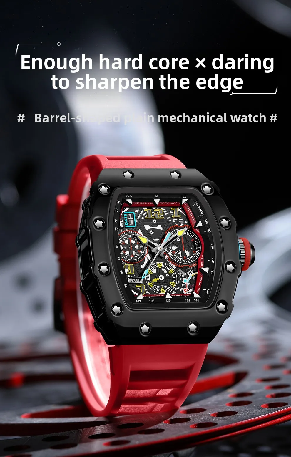 Men Richard Luminous Calendar Foreign Trade Cross-border Tide Luxury Waterproof Watches