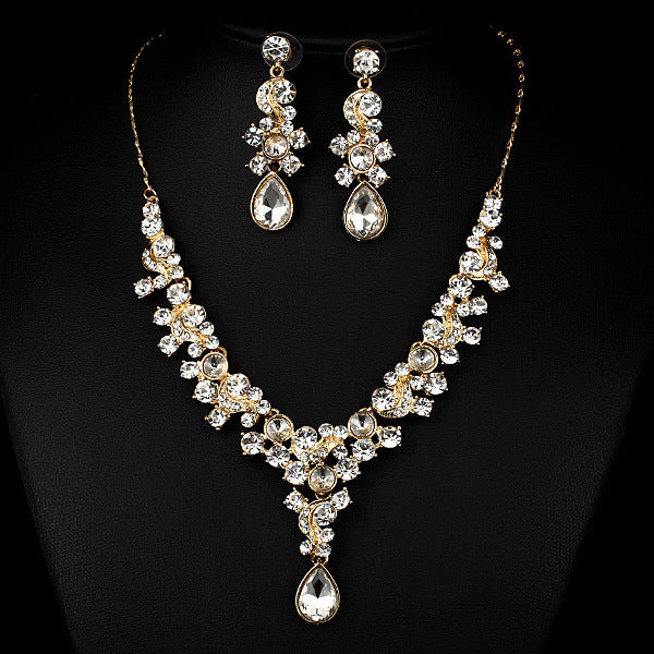 Imported Transparent Diamond Jewelry Set