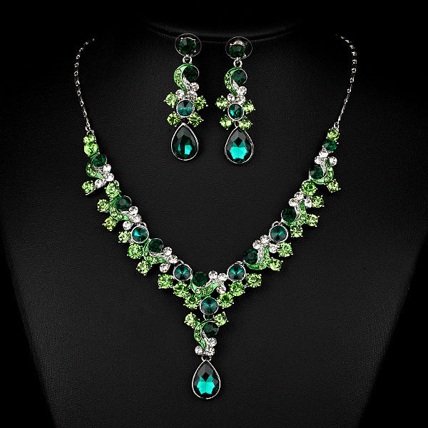 Imported Transparent Diamond Jewelry Set