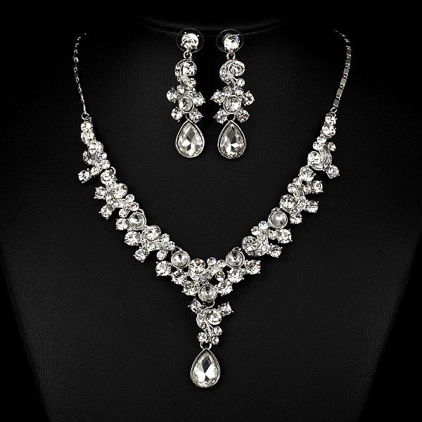 Imported Transparent Diamond Jewelry Set