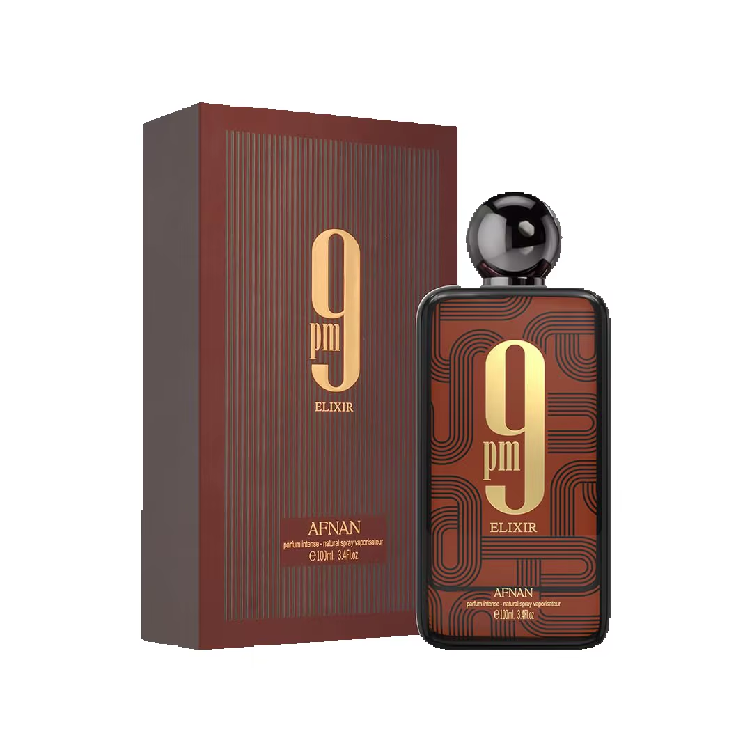 Afnan 9PM Elixir perfume, a delicate combination of tropical fruit fragrance