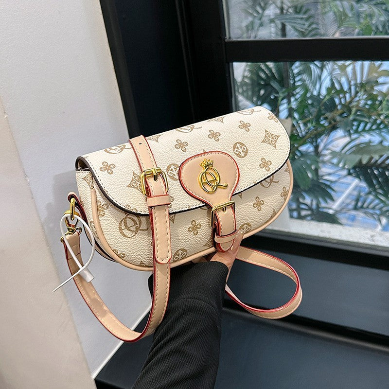 Women's Fashion Printed Saddle Bag All-match