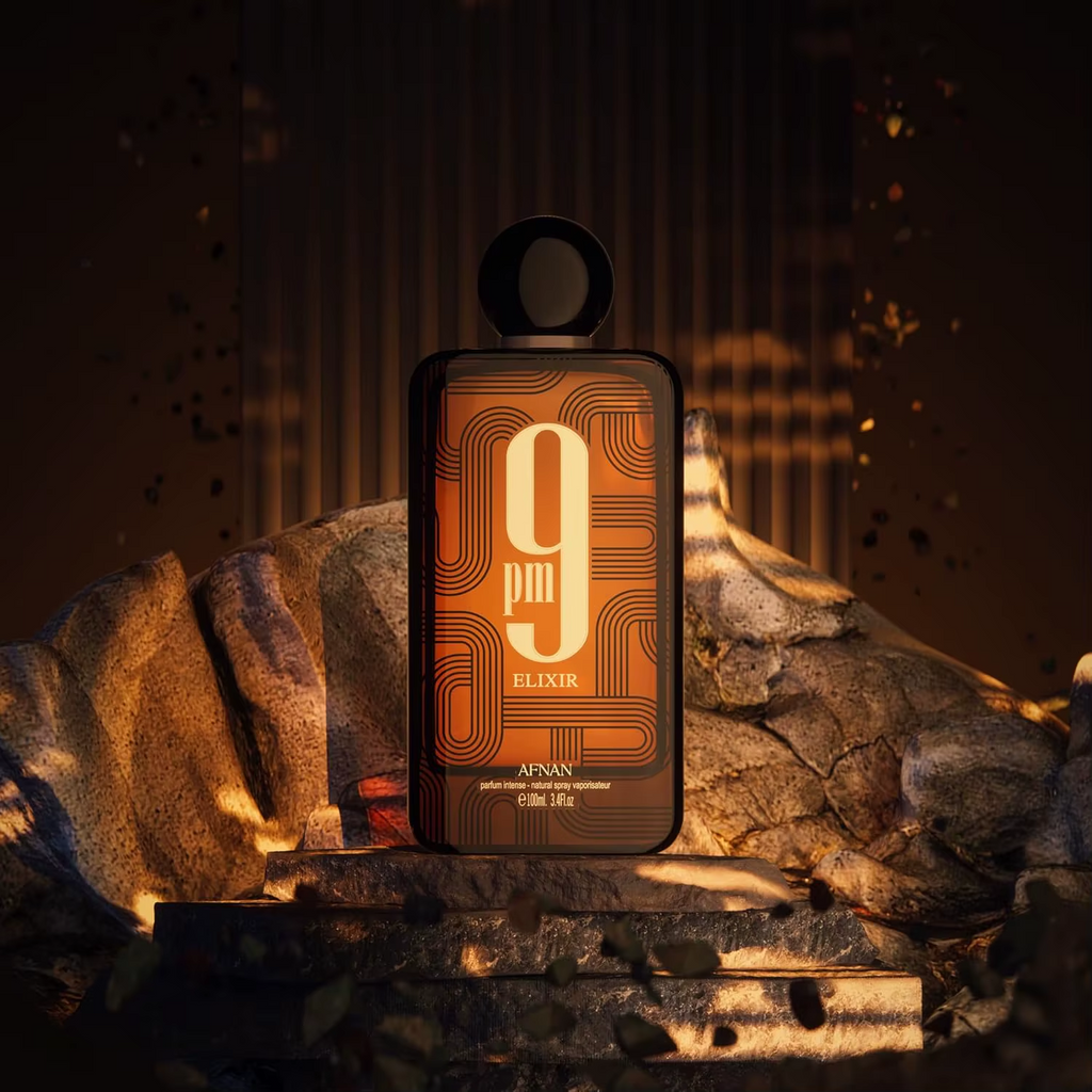 Afnan 9PM Elixir perfume, a delicate combination of tropical fruit fragrance