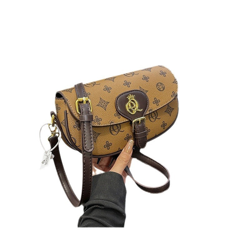 Women's Fashion Printed Saddle Bag All-match