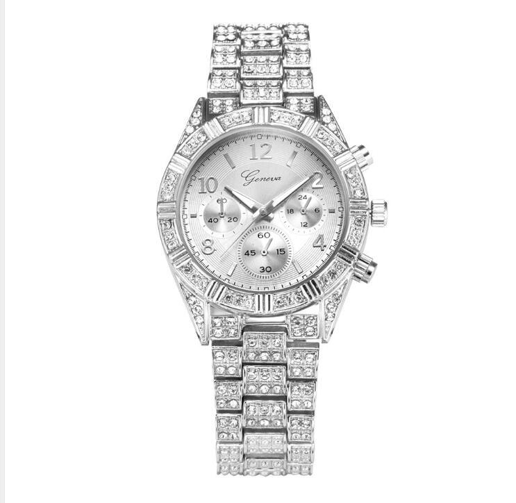 Crystal Quartz Analog Wrist Watch Fashion