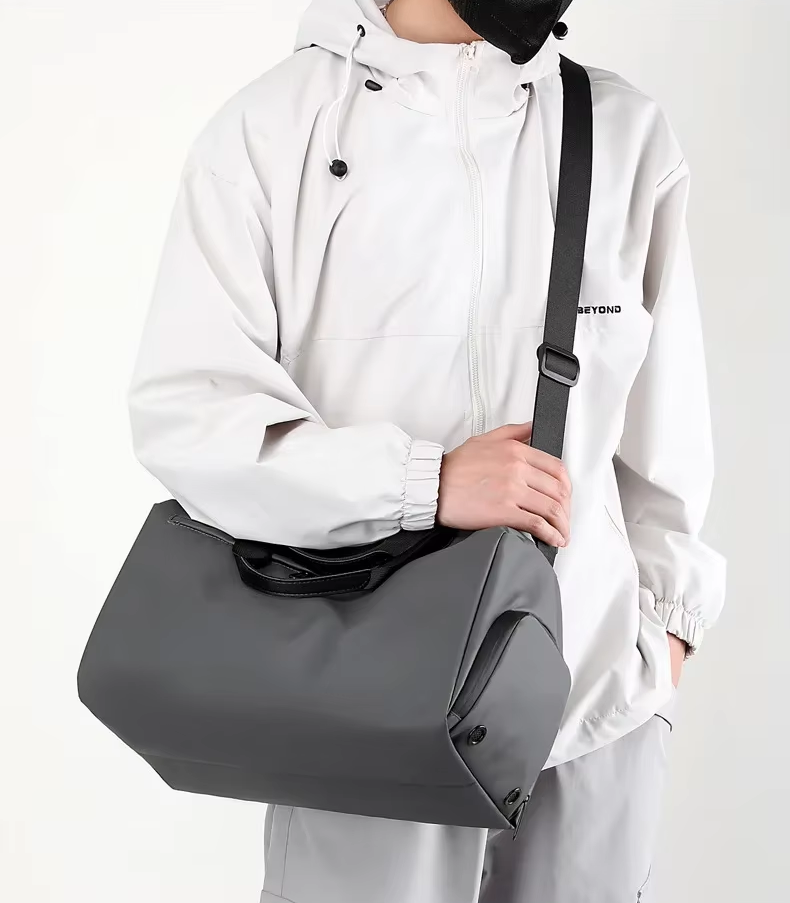 Travel Gym Bags Dry Wet Separation Shoulder Bag Yoga Fitness Travel Backpack Bags Color:Gray