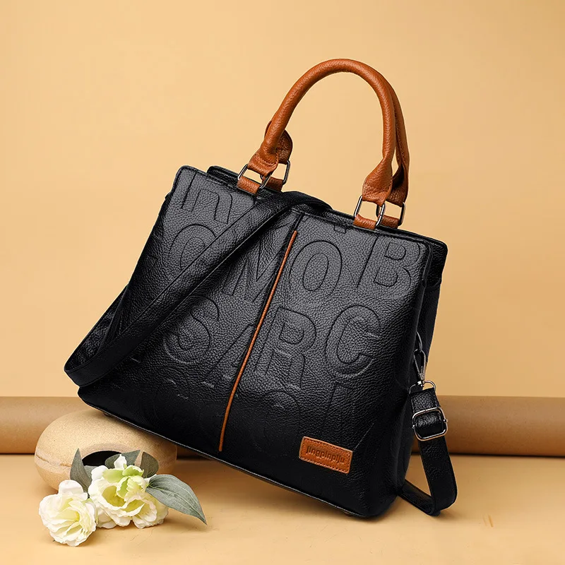 Luxury Designer Tote Handbag Female Large Capacity Travel Shoulder Bag
