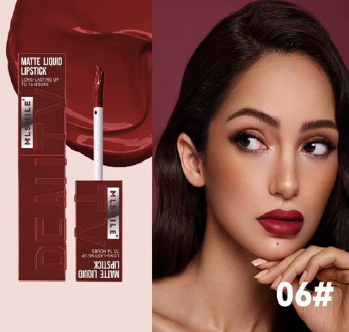 Nude Matte Lip Gloss Waterproof Lasting Lipstick  A37