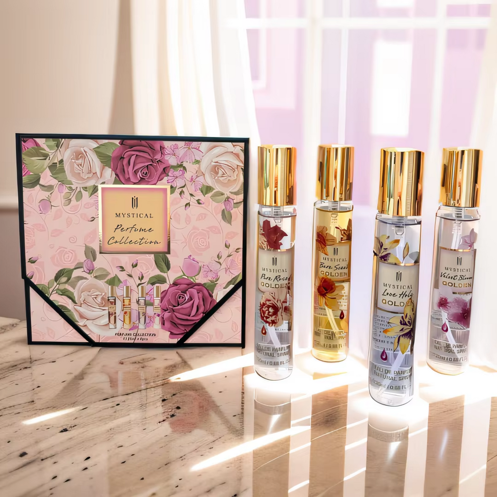 MYSTICAL Women's perfume gift box, floral fragrance fresh, unisex A89