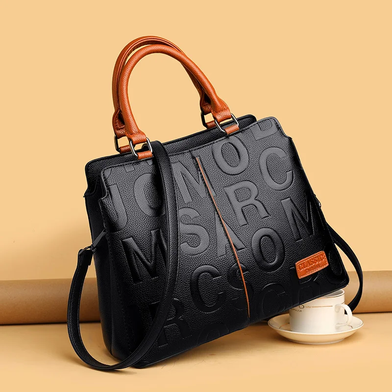 Luxury Designer Tote Handbag Female Large Capacity Travel Shoulder Bag