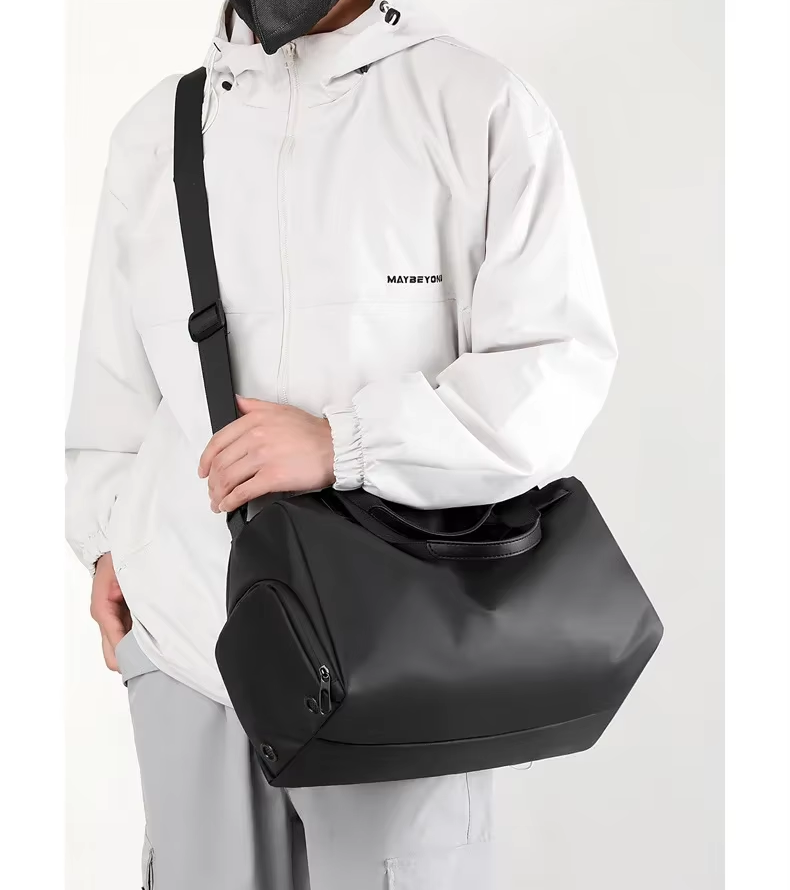 Travel Gym Bags Dry Wet Separation Shoulder Bag Yoga Fitness Travel Backpack Bags Color: Black