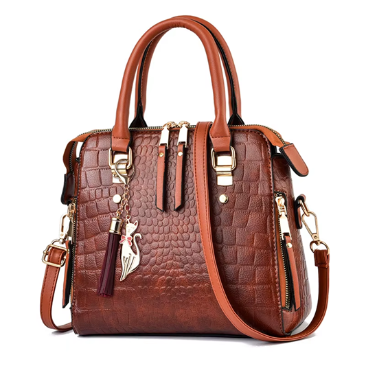 Luxury Crocodile Pattern Handbag For Women A24