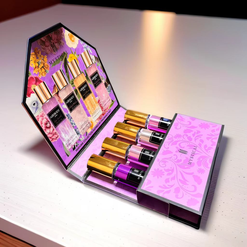 MYSTICAL Women's perfume gift box, floral fragrance fresh, unisex A89