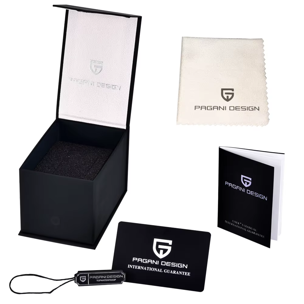 PAGANI DESIGN PD-1662 Luxury GMT Men Mechanical Wristwatch Sapphire Glass Stainless Steel 100M Waterproof Automatic Watches