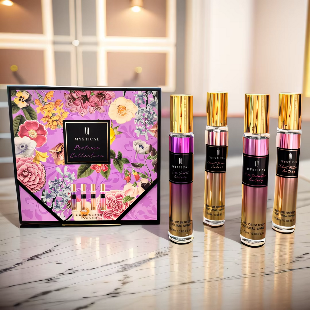 MYSTICAL Women's perfume gift box, floral fragrance fresh, unisex A89