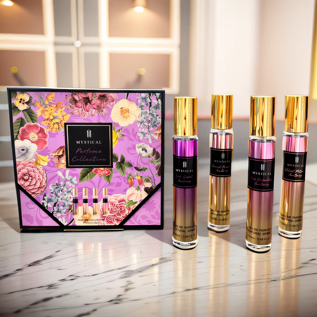 MYSTICAL Women's perfume gift box, floral fragrance fresh, unisex A89