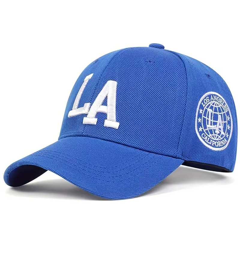 Unisex LA Letter Embroidery Snapback Baseball Caps Spring and Autumn A118