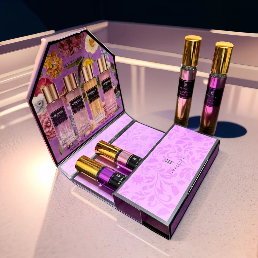 MYSTICAL Women's perfume gift box, floral fragrance fresh, unisex A89