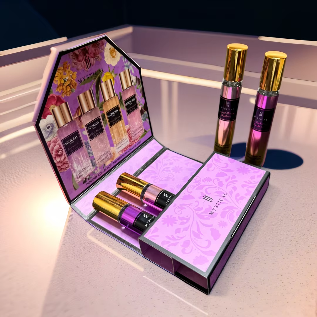MYSTICAL Women's perfume gift box, floral fragrance fresh, unisex A89
