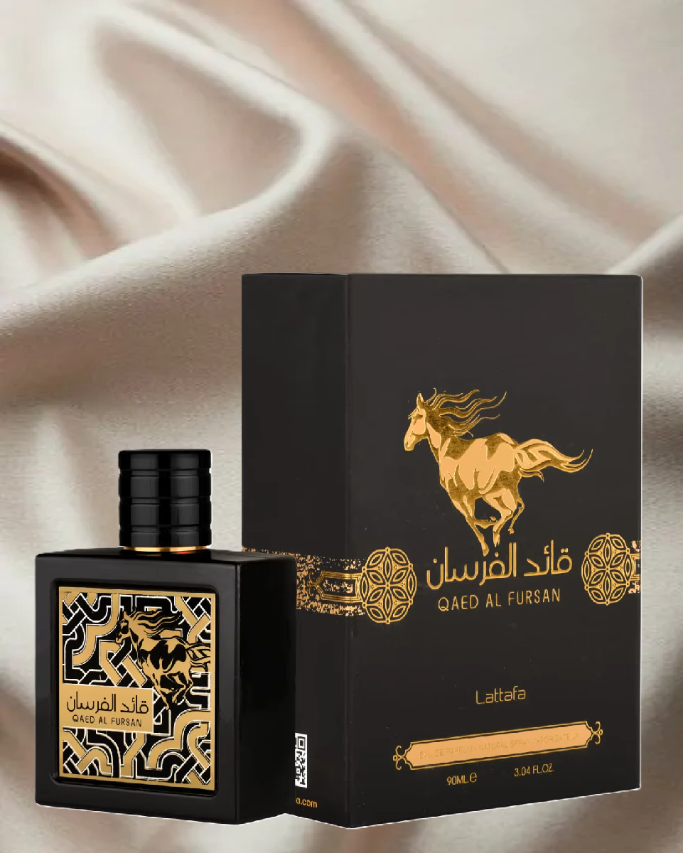 Lattafa Qaed Al Fursan for Men Eau de Parfum Spray, 3.04 Ounce A75