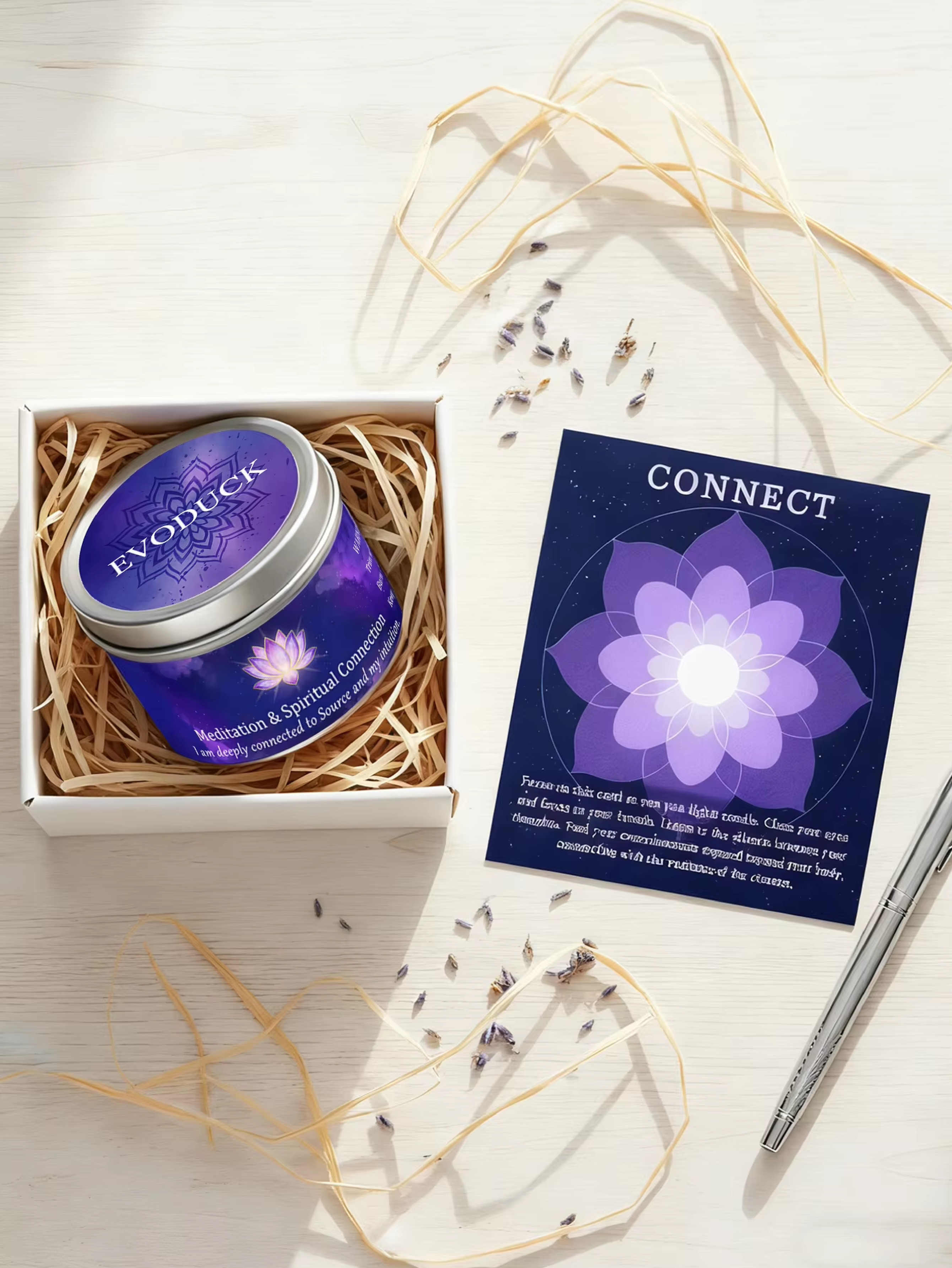 3oz Divine Guidance Scented Candle with Crystals A74