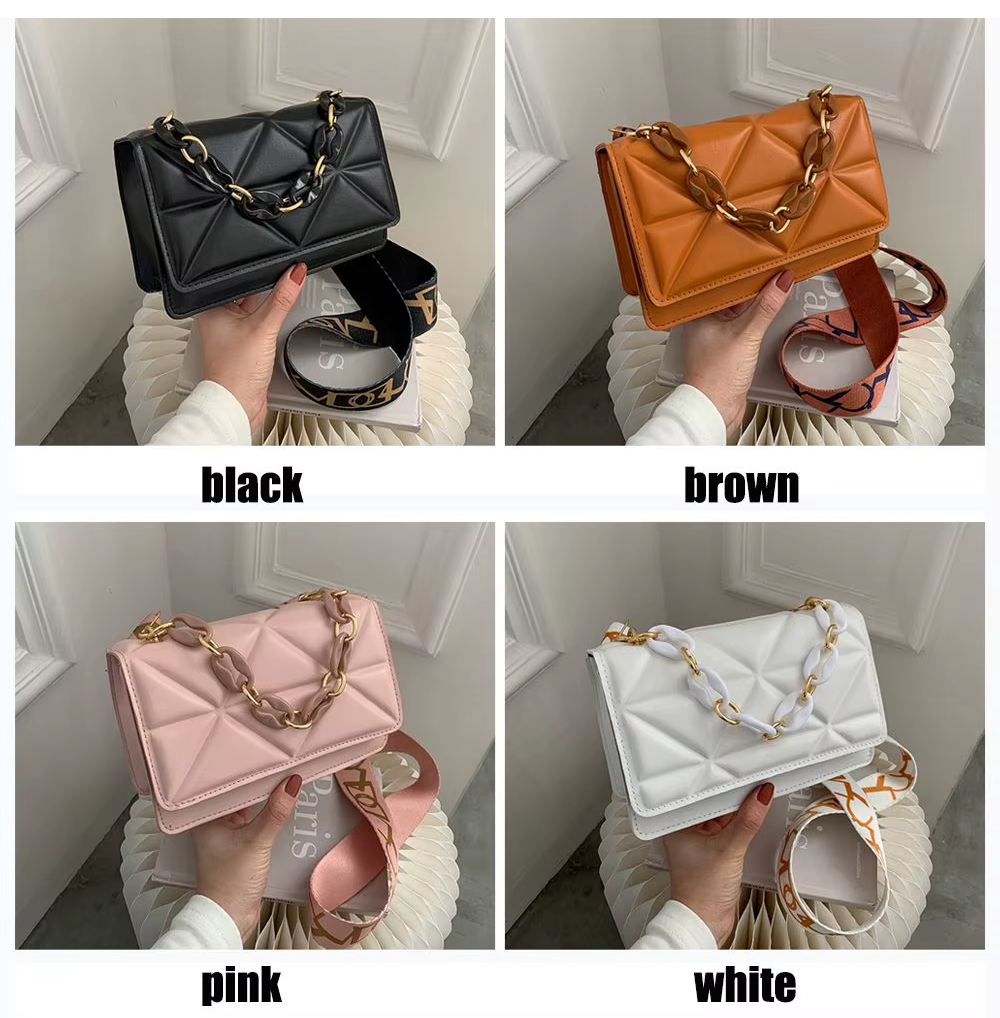 Casual Handbags PU Leather Crossobdy Clutch Flap Bag Streetwear Accessory A55