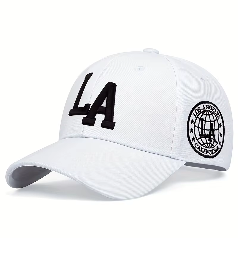 Unisex LA Letter Embroidery Snapback Baseball Caps Spring and Autumn A118