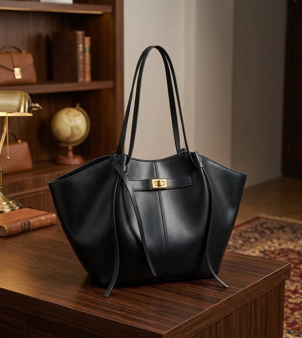 New Bat-Shaped High Street Handbag European and American Style Color:black