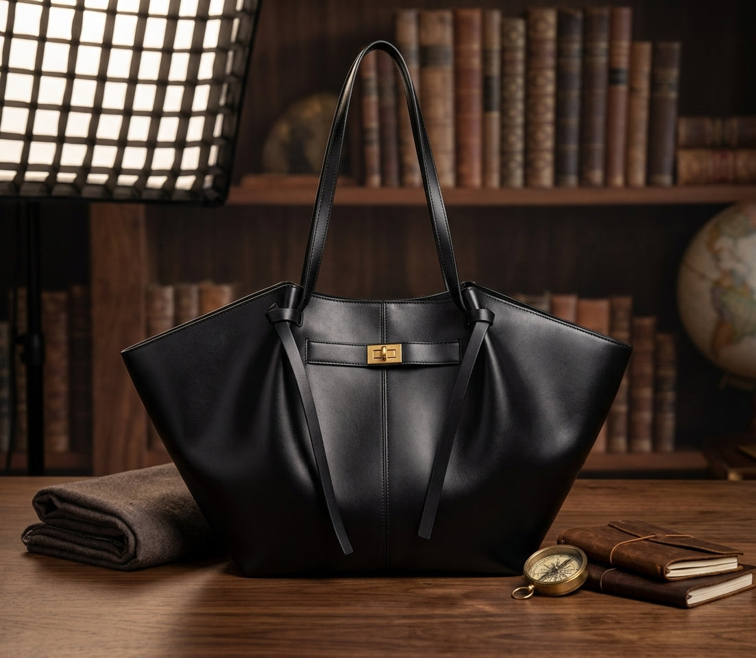 New Bat-Shaped High Street Handbag European and American Style Color:black