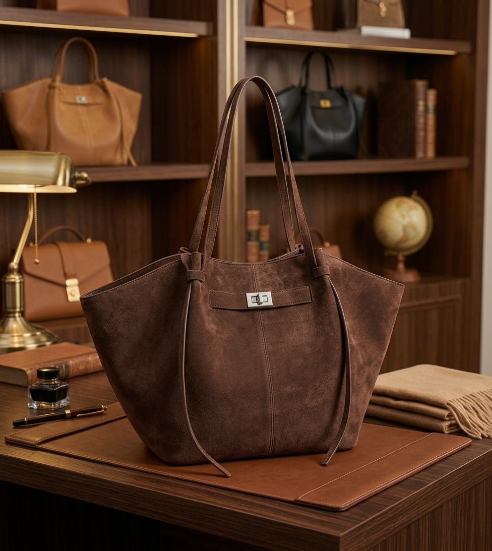 New Bat-Shaped High Street Handbag European and American Style Color:Brown
