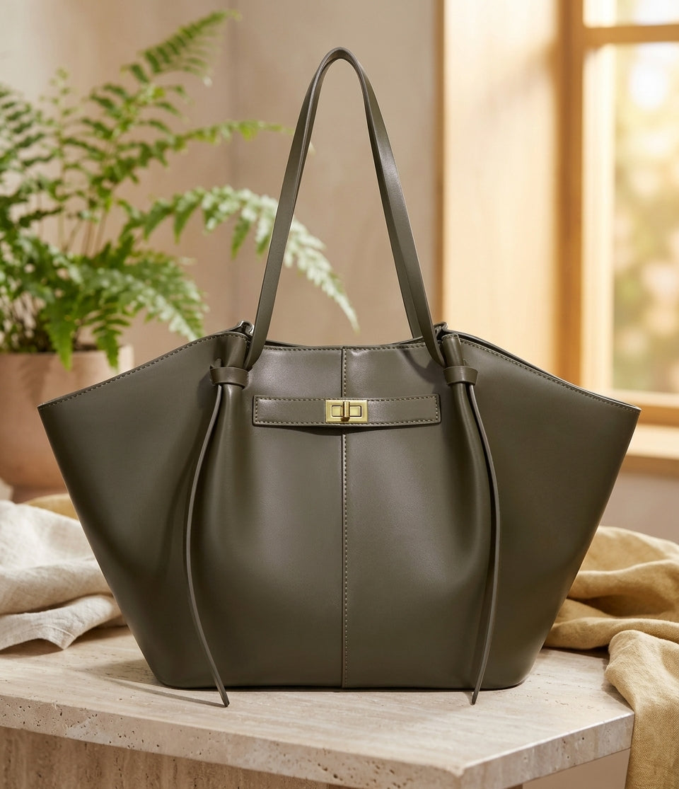 New Bat-Shaped High Street Handbag European and American Style Color:army green