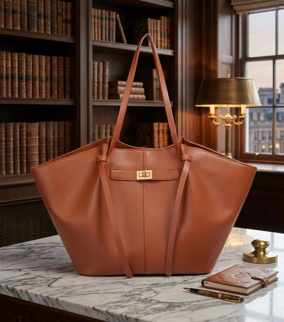 New Bat-Shaped High Street Handbag European and American Style Color:light brown