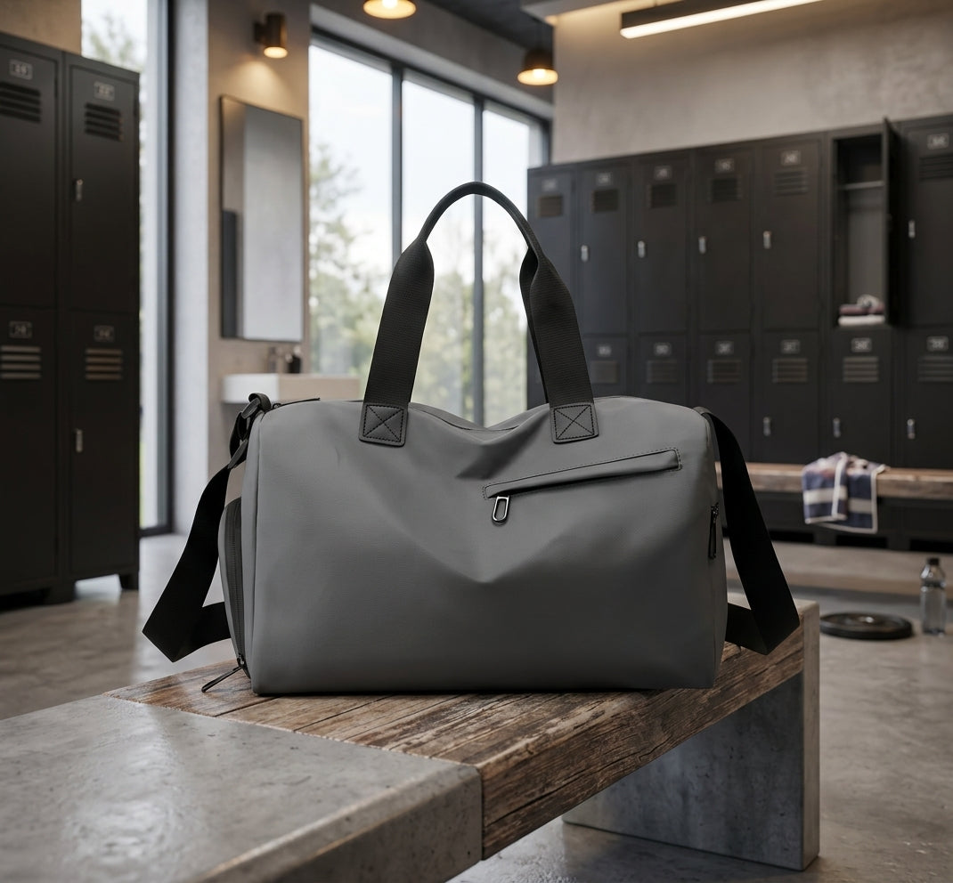 Travel Gym Bags Dry Wet Separation Shoulder Bag Yoga Fitness Travel Backpack Bags Color:Gray