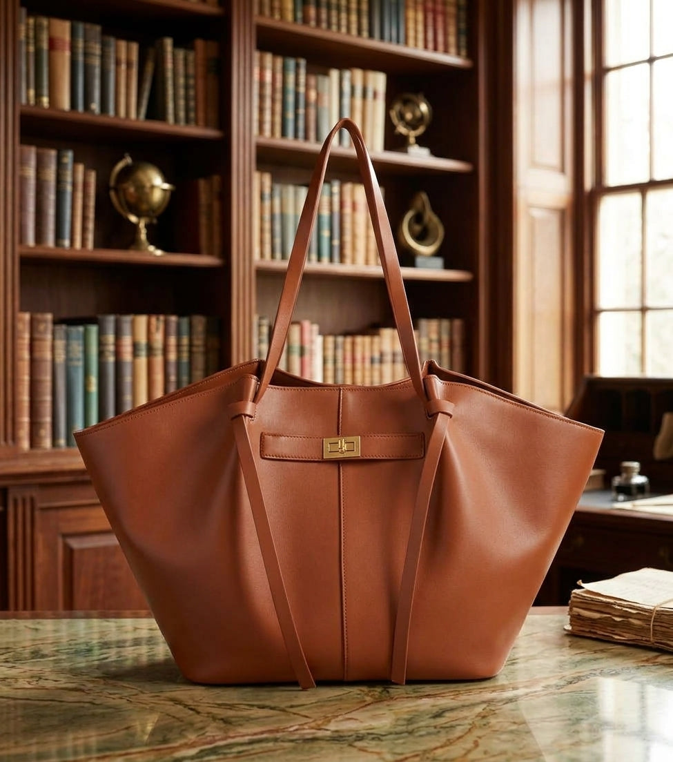 New Bat-Shaped High Street Handbag European and American Style Color:light brown